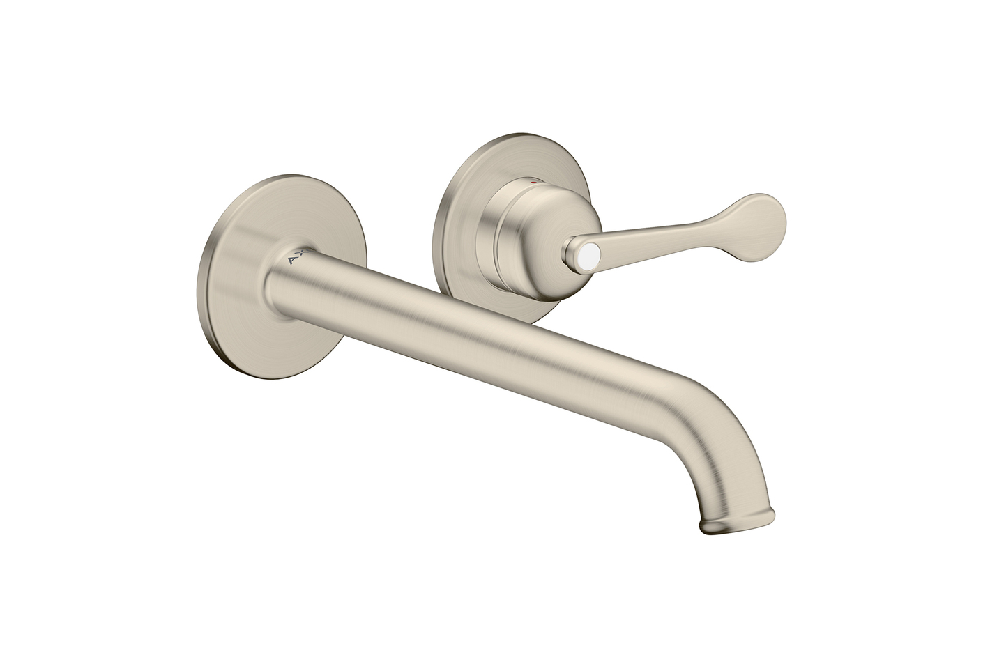 AXOR Archivio Einhebel-Waschtischmischer Unterputz für Wandmontage mit Auslauf 220 mm | Brushed Nickel