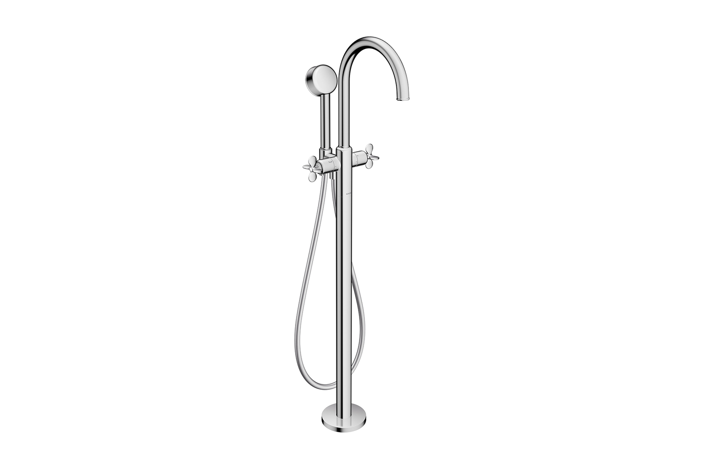 AXOR Archivio 2-handle bath mixer floor-standing with cross handles