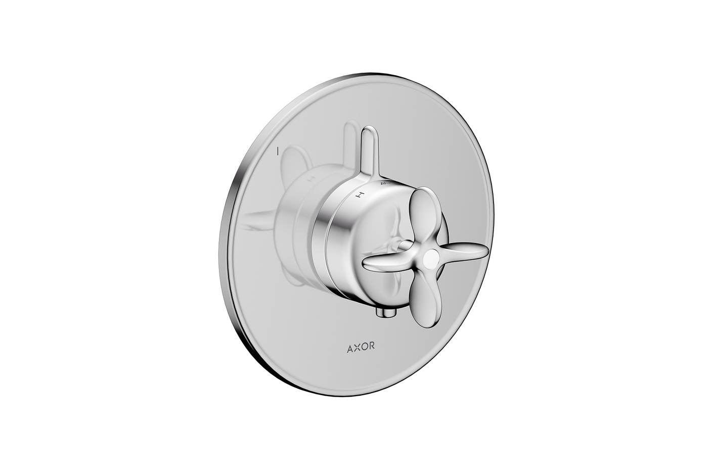 AXOR Archivio Thermostat for concealed installation for 1 function with cross handle