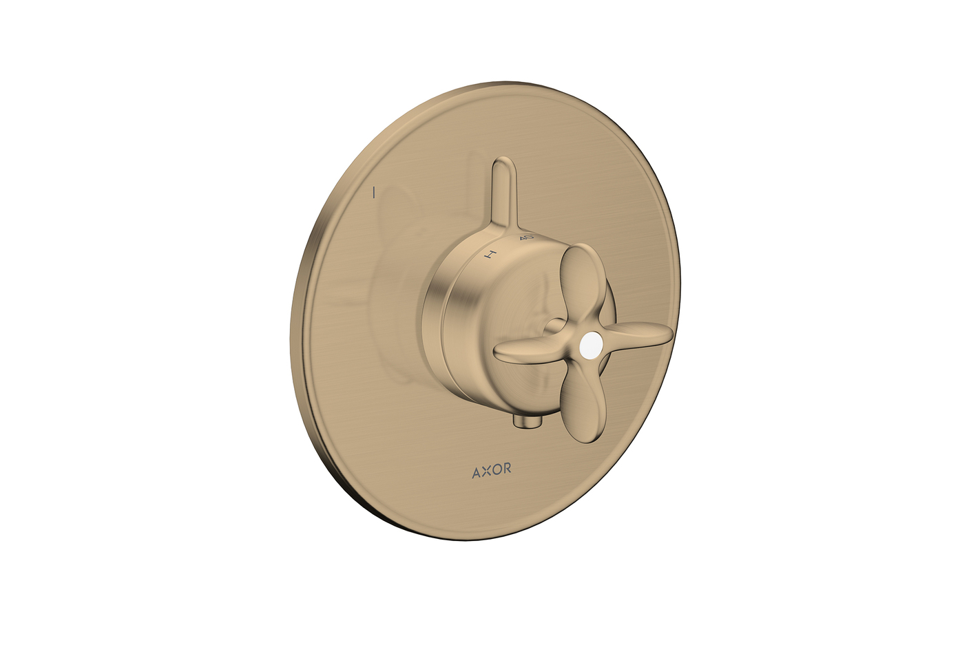 AXOR Archivio Thermostat Unterputz für 1 Verbraucher mit Kreuzgriff | Brushed Bronze