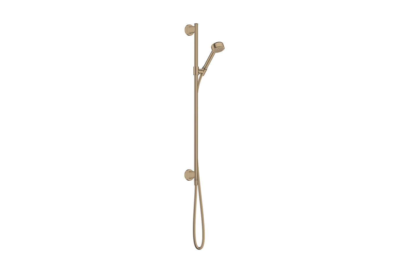 AXOR Archivio Brauseset 85 1jet EcoSmart mit Wandanschluss | Brushed Bronze