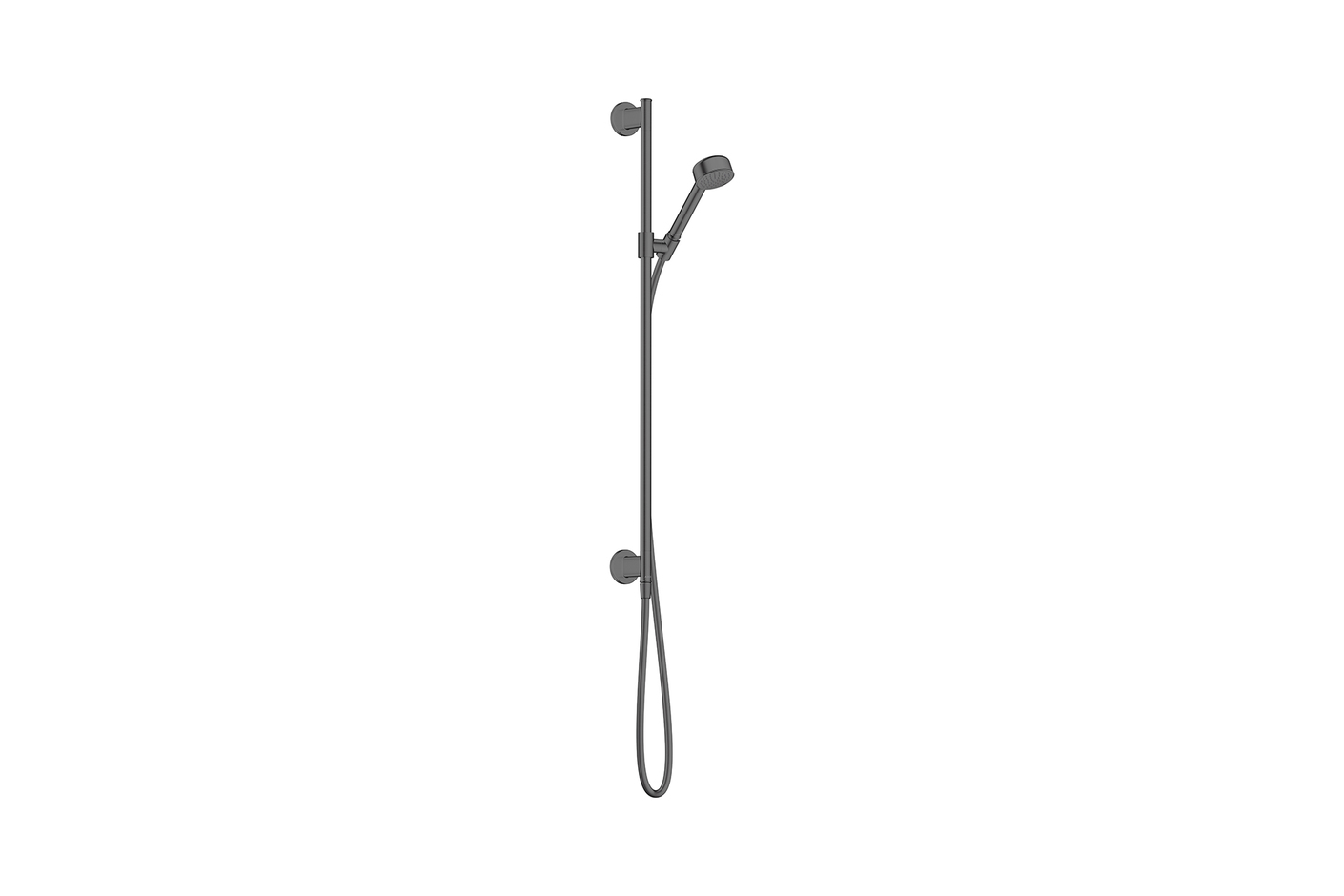 AXOR Archivio Brauseset 85 1jet EcoSmart mit Wandanschluss | Brushed Black Chrome