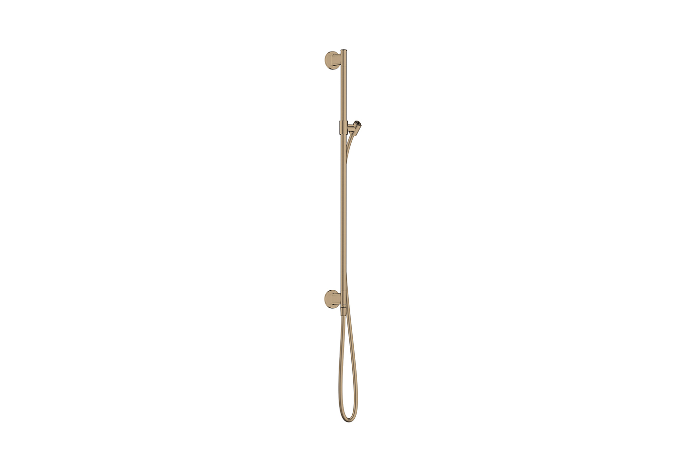 AXOR Archivio Shower bar 0,90 m with wall connection and shower hose 1.60 m | Brushed Bronze
