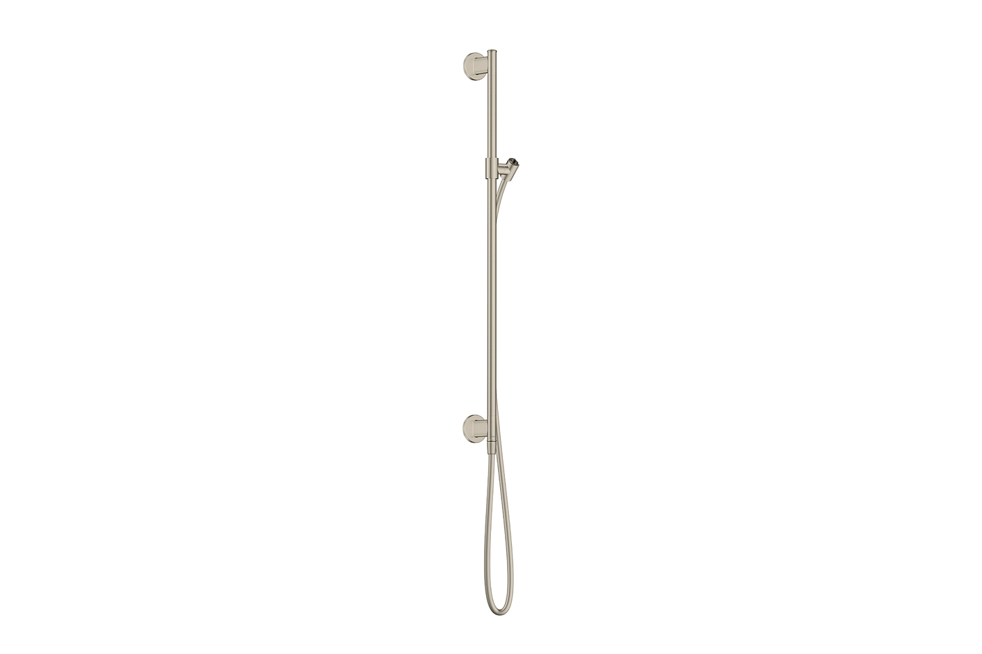 AXOR Archivio Shower bar 0,90 m with wall connection and shower hose 1.60 m | Brushed Nickel