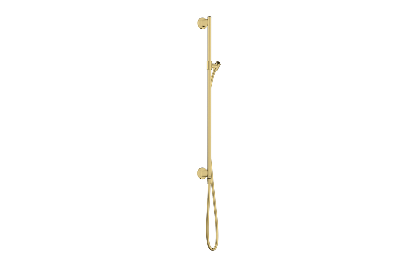 AXOR Archivio Shower bar 0,90 m with wall connection and shower hose 1.60 m | Brushed Brass