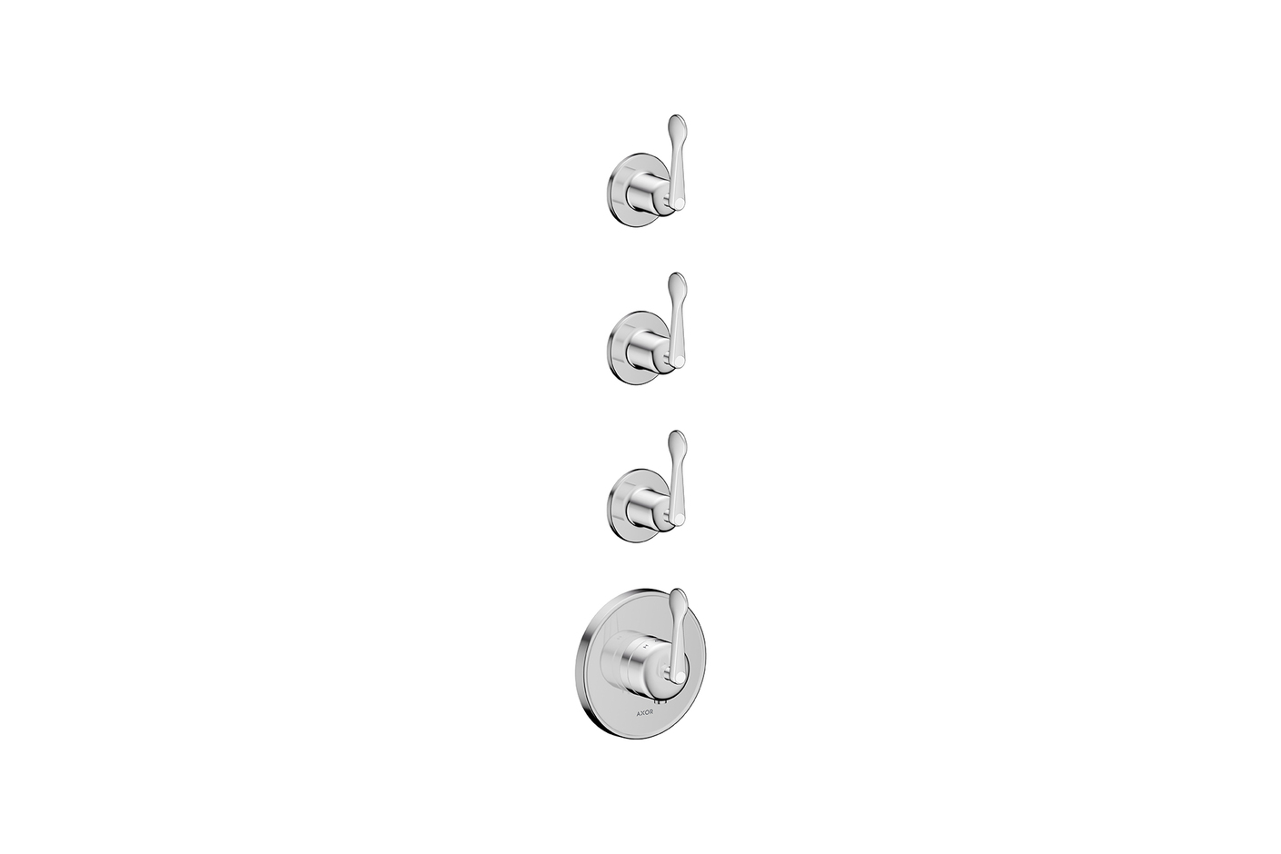 AXOR Archivio Thermostatic module for concealed installation for 3 functions with lever handles
