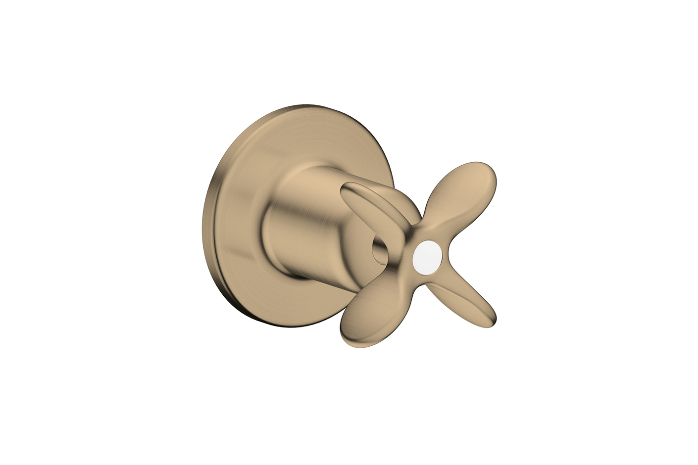 AXOR Archivio Shut-off valve for concealed installation with cross handle | Brushed Bronze