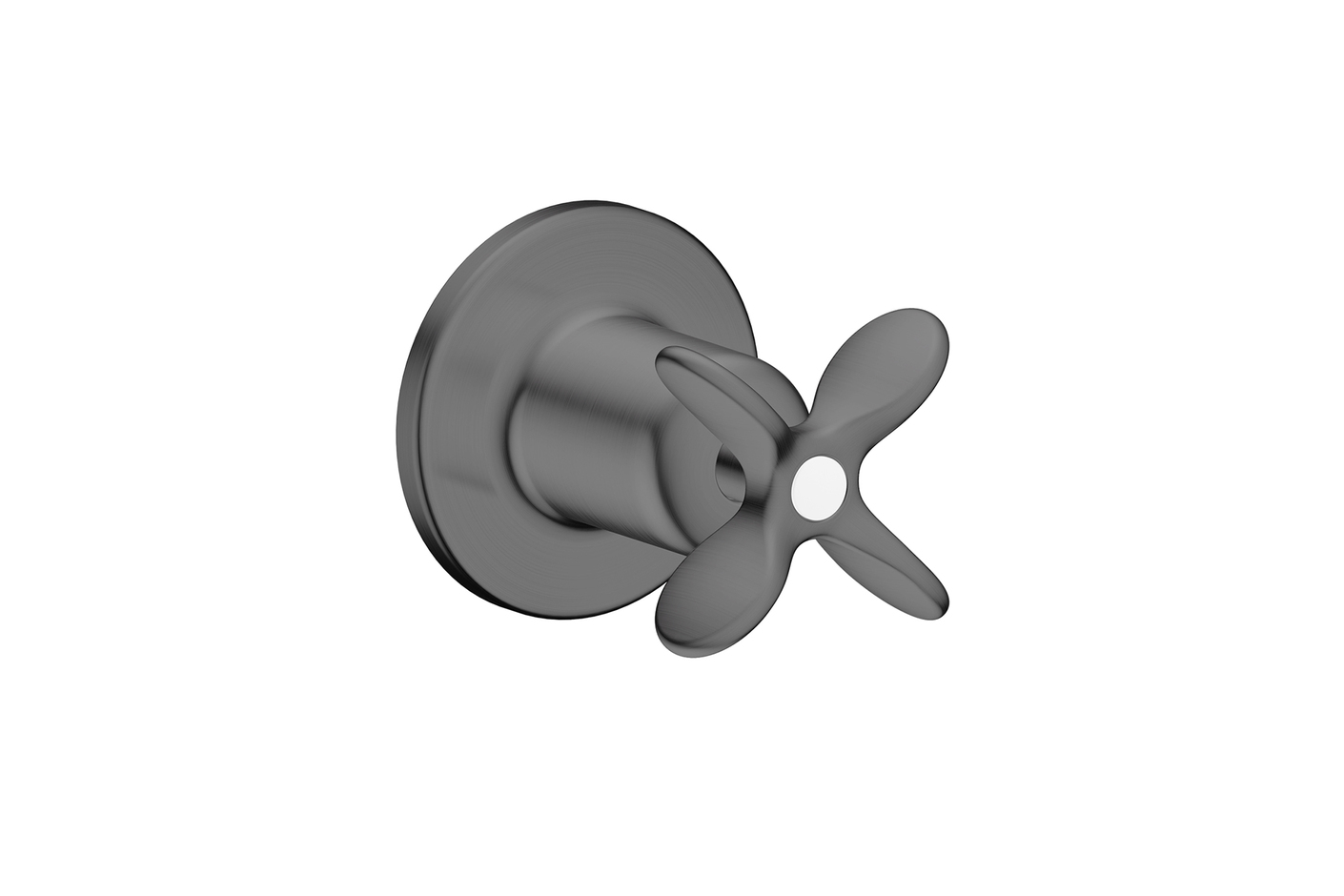 AXOR Archivio Shut-off valve for concealed installation with cross handle | Brushed Black Chrome