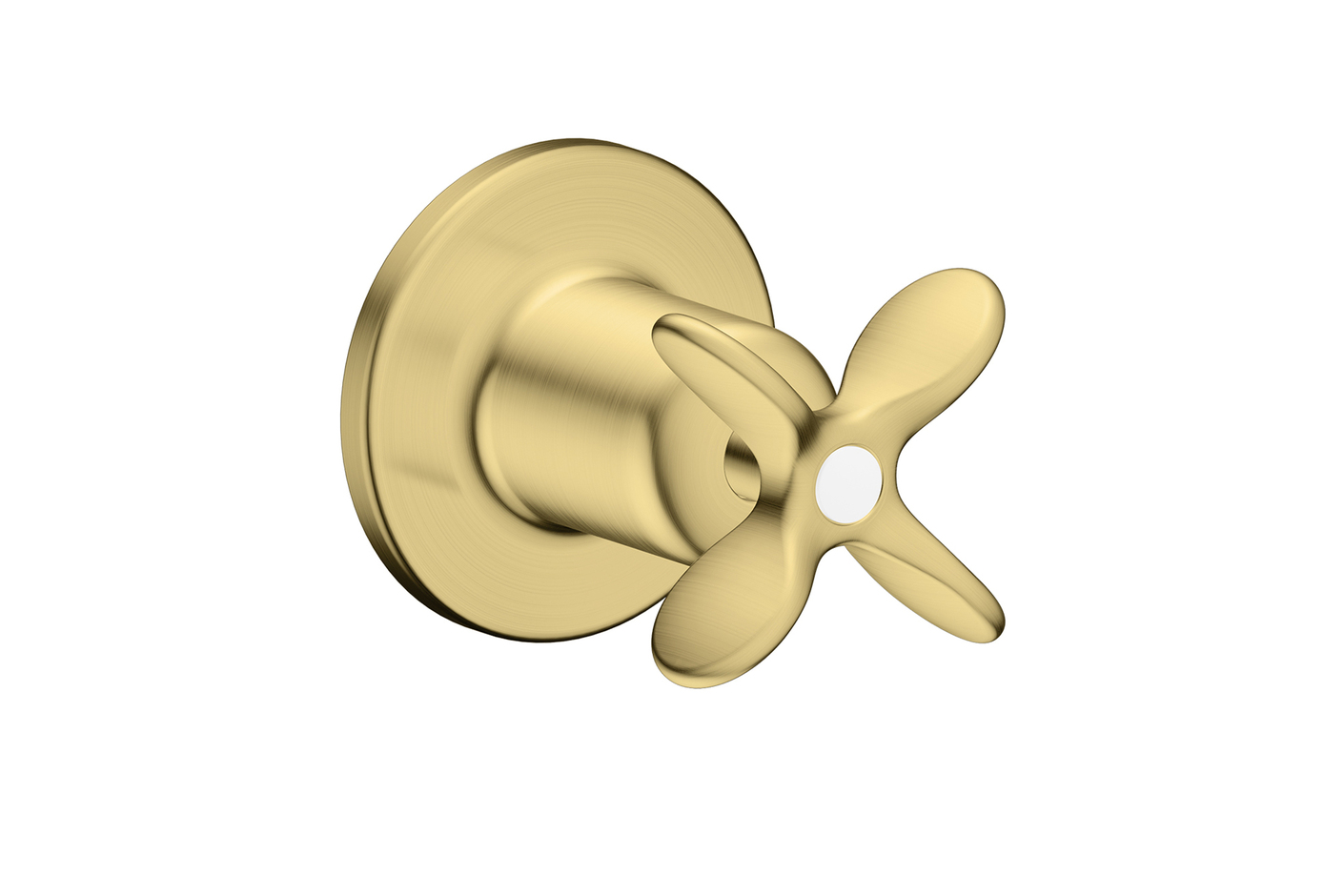 AXOR Archivio Shut-off valve for concealed installation with cross handle | Brushed Brass
