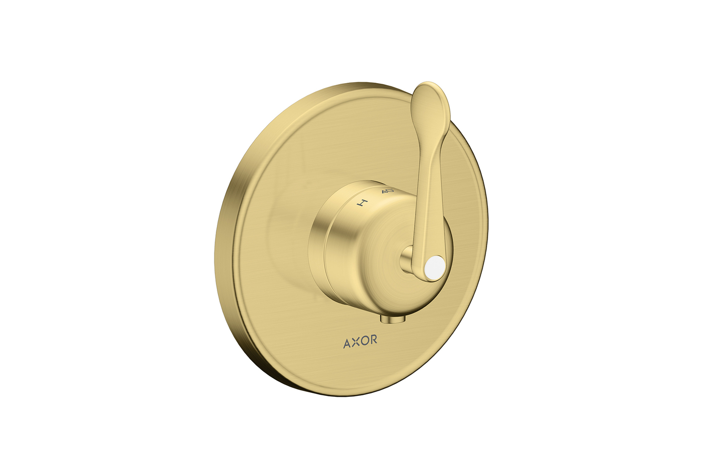 AXOR Archivio Thermostat for concealed installation with lever handle | Brushed Brass