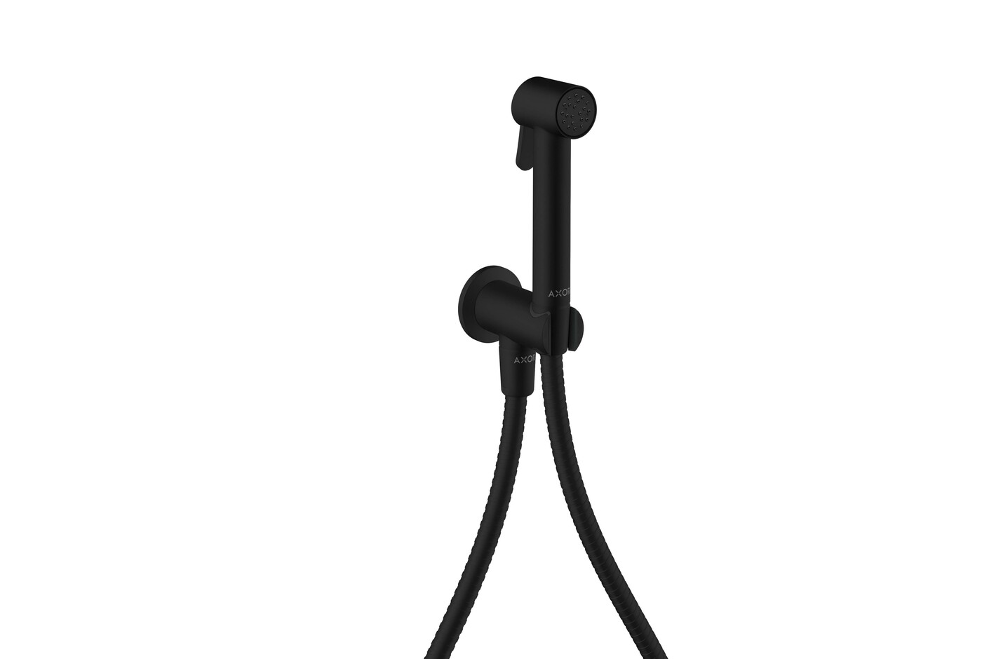 AXOR Bidette Showers Bidette hand shower 1jet round for cold water with shower holder and shower hose 1.25 m I Matt Black