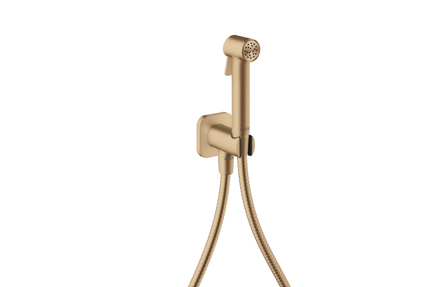 AXOR Bidette Showers Bidette hand shower 1jet softsquare for cold water with shower holder and shower hose 1.25 m