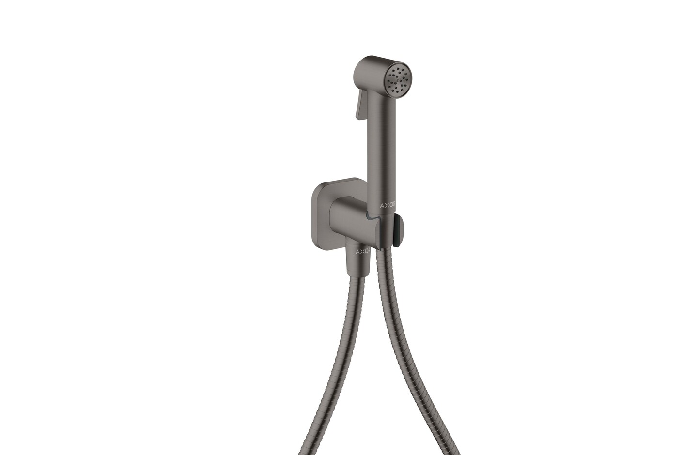 AXOR Bidette Showers Bidette hand shower 1jet softsquare for cold water with shower holder and shower hose 1.25 m
