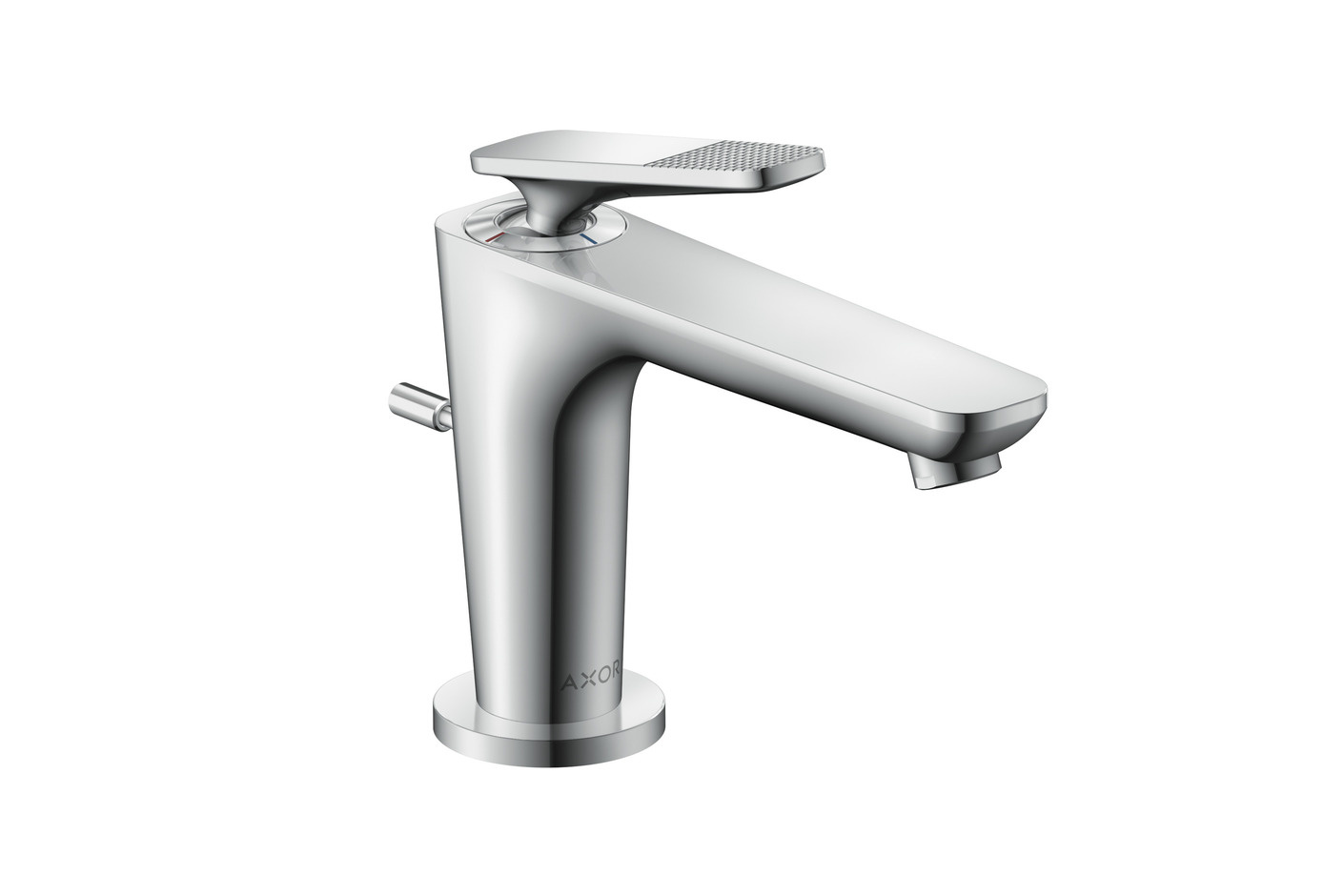 AXOR Citterio C Single lever basin mixer 90 with CoolStart for hand washbasins and pop-up waste set - cubic cut