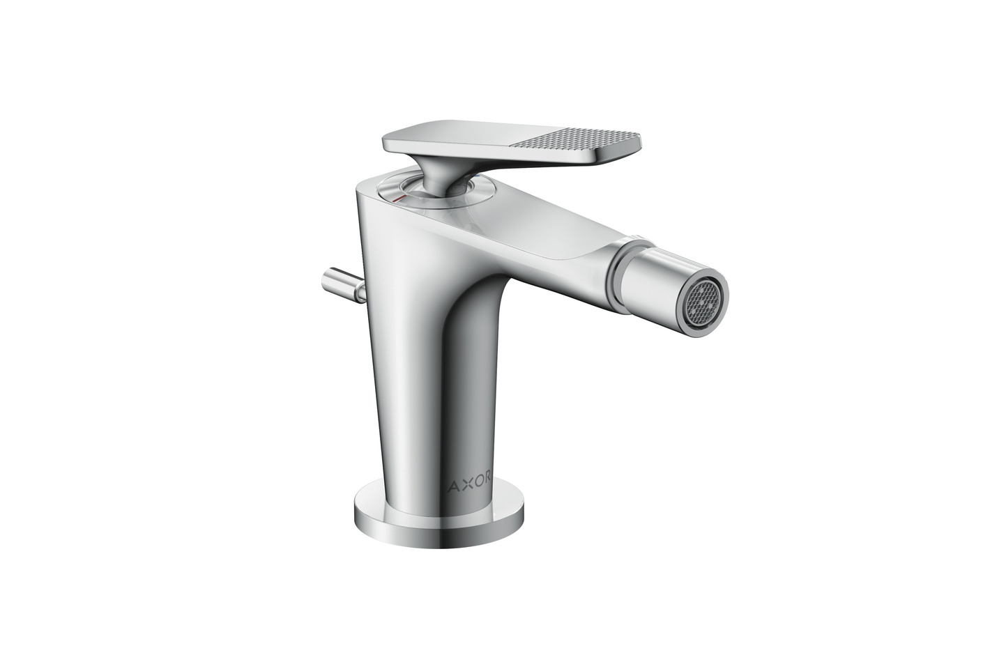 AXOR Citterio C Einhebel-Bidetmischer mit Zugstangen-Ablaufgarnitur - Cubic cut