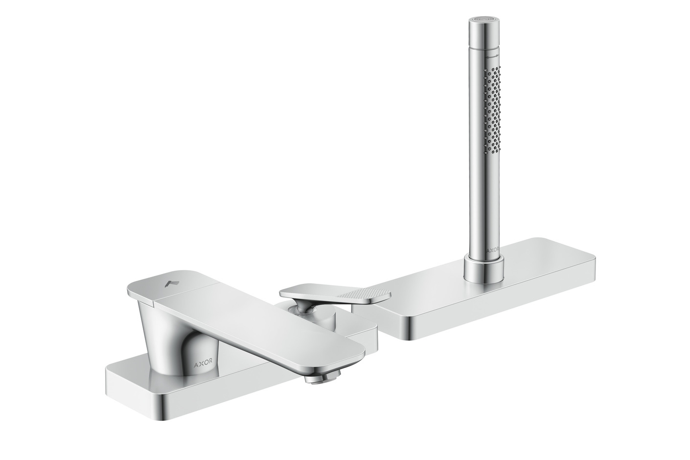 AXOR Citterio C 3-Loch Einhebel-Wannenrandmischer mit sBox - Cubic cut