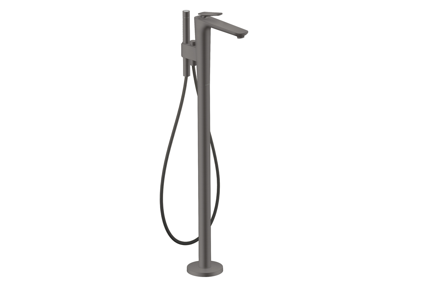 AXOR Citterio C Einhebel-Wannenmischer bodenstehend - Cubic cut | Brushed Black Chrome