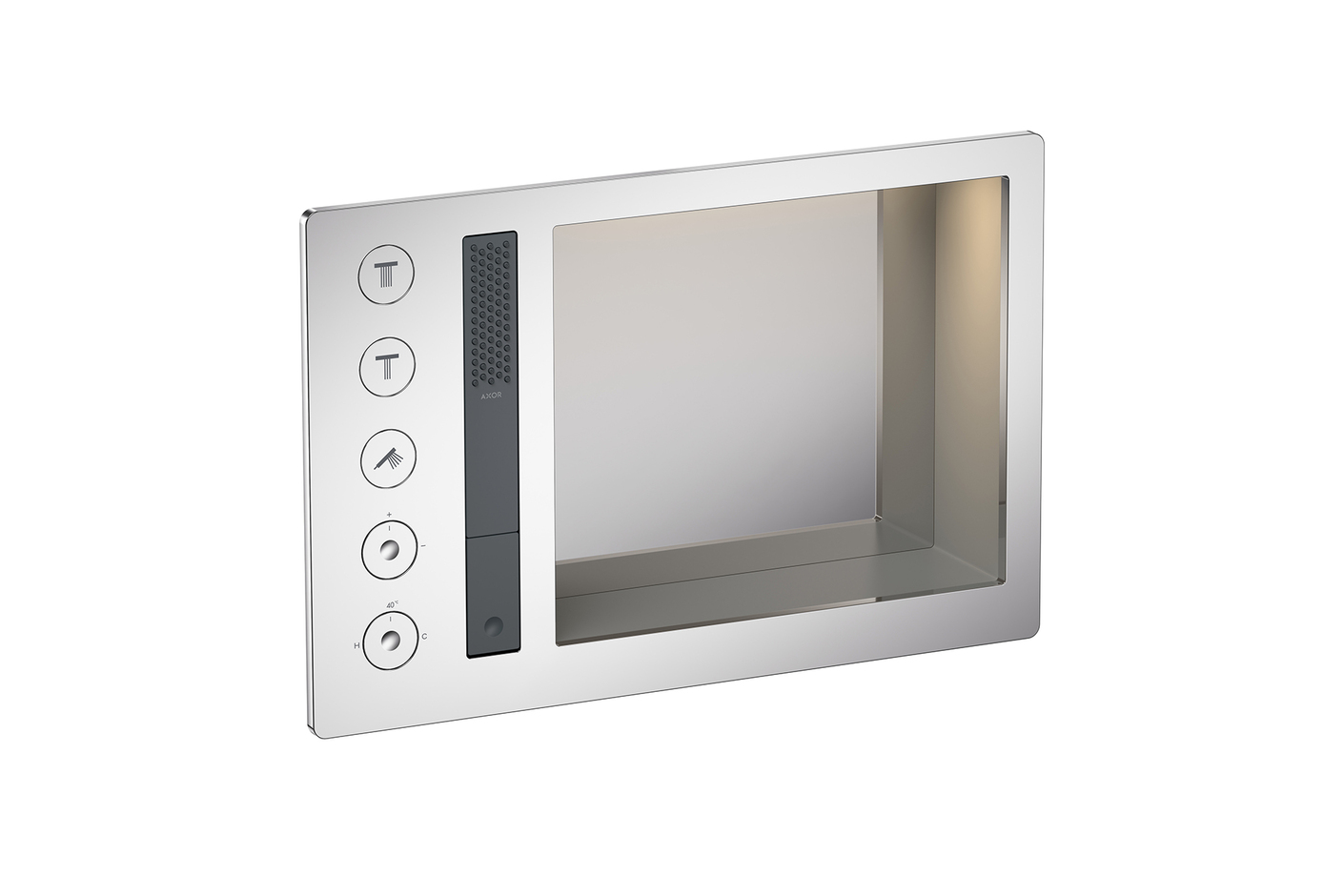 AXOR Incava Shower system 600/390 with thermostat for 3 functions for version with light