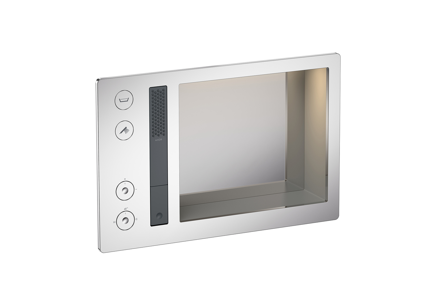 AXOR Incava Shower system 600/390 with thermostat for 2 functions for version with light