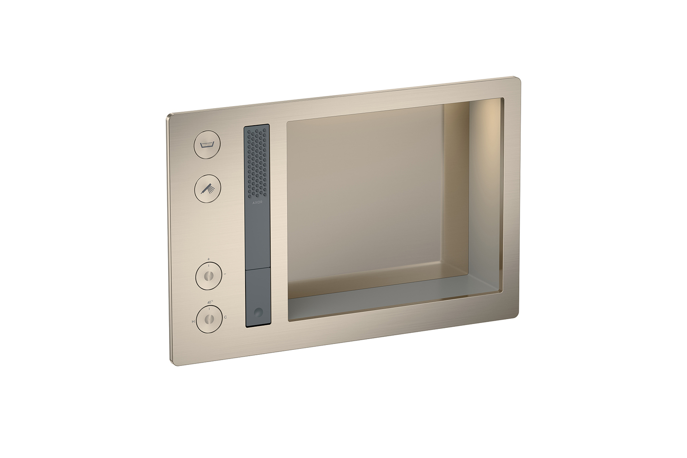 AXOR Incava Shower system 600/390 with thermostat for 2 functions for version with light | Brushed Nickel