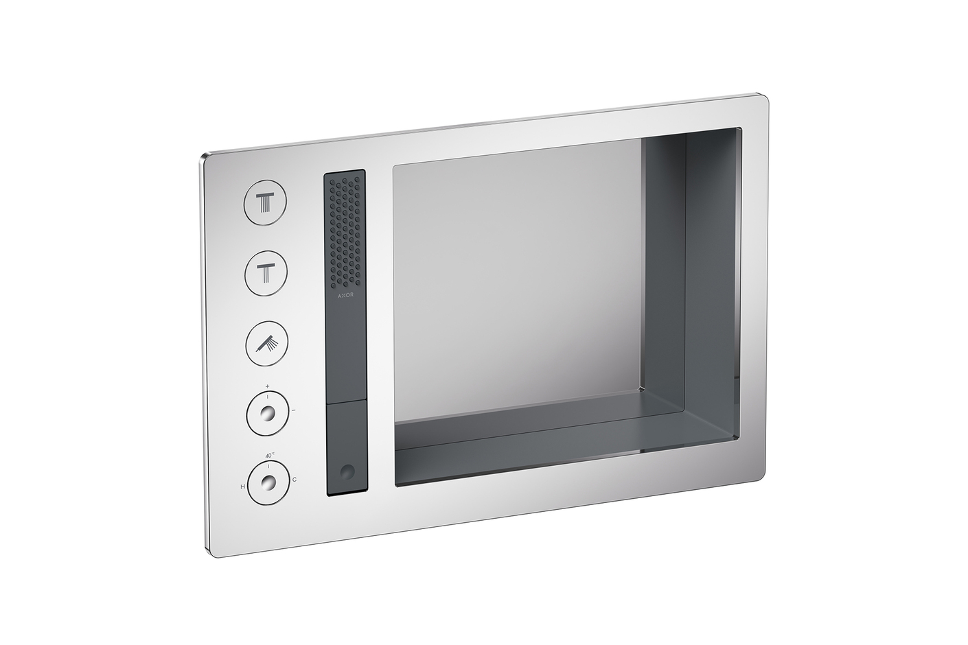AXOR Incava Shower system 600/390 with thermostat for 3 functions