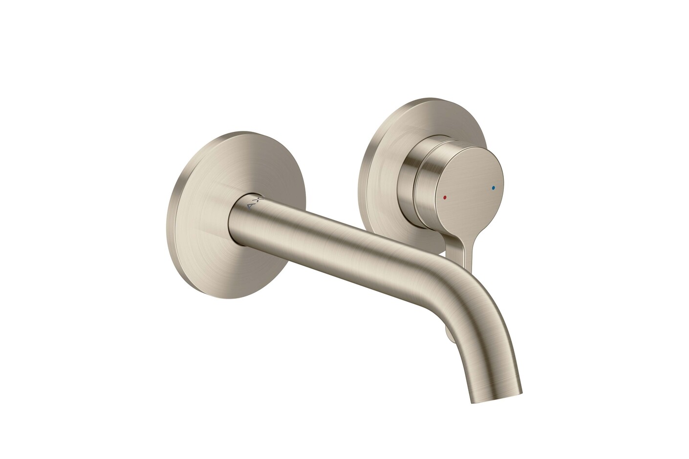 AXOR One Single basin mixer for concealed installation wall-mounted with lever handle and spout 160 mm I Brushed Nickel