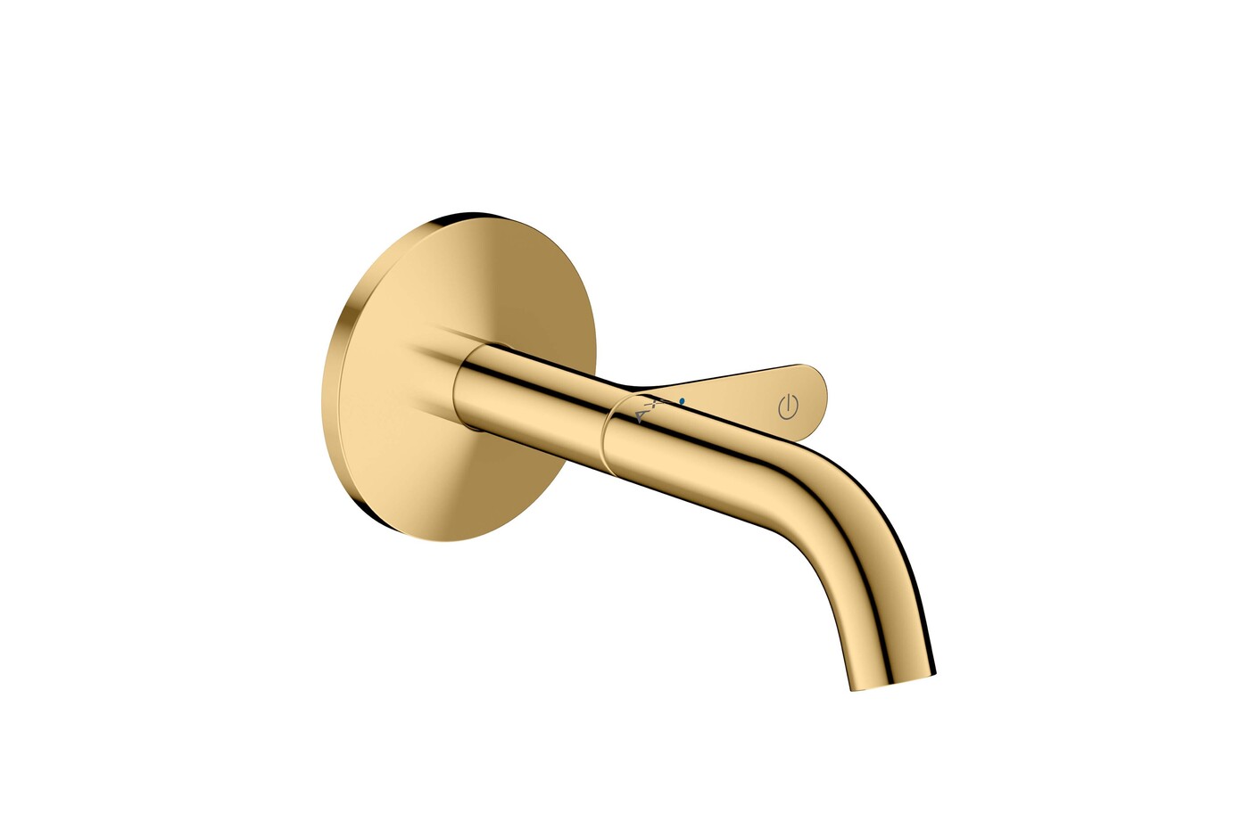AXOR One Basin mixer for concealed installation wall-mounted Select with spout 160 mm I Polished Gold Optic