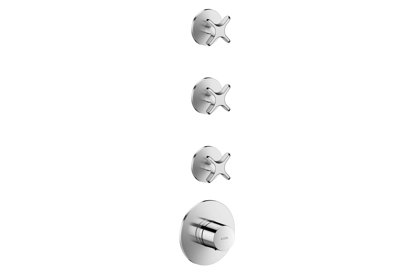 AXOR One Thermostatic module for concealed installation for 3 functions with cross handle