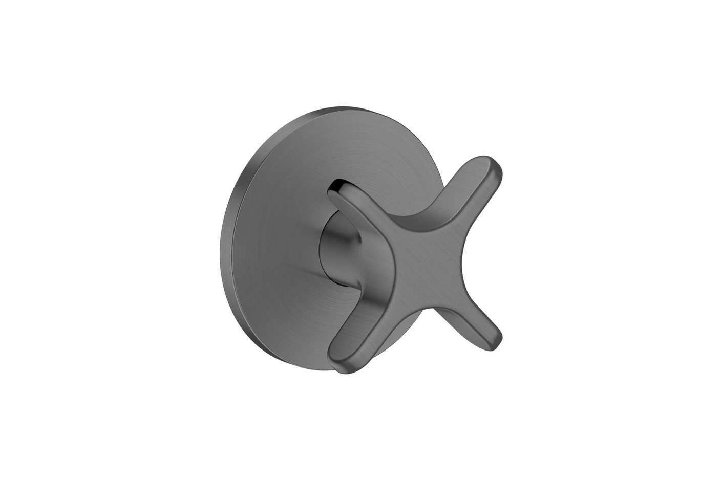 AXOR One Shut-off valve for concealed installation with cross handle I Brushed Black Chrome