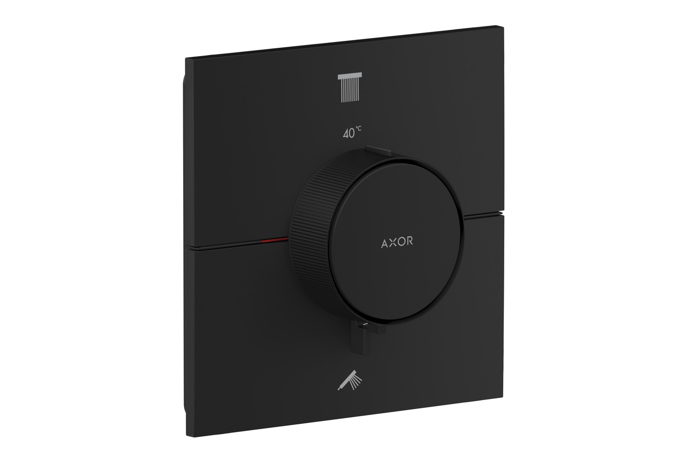 AXOR ShowerSelect ID Thermostat for concealed installation square for 2 functions | Matt black