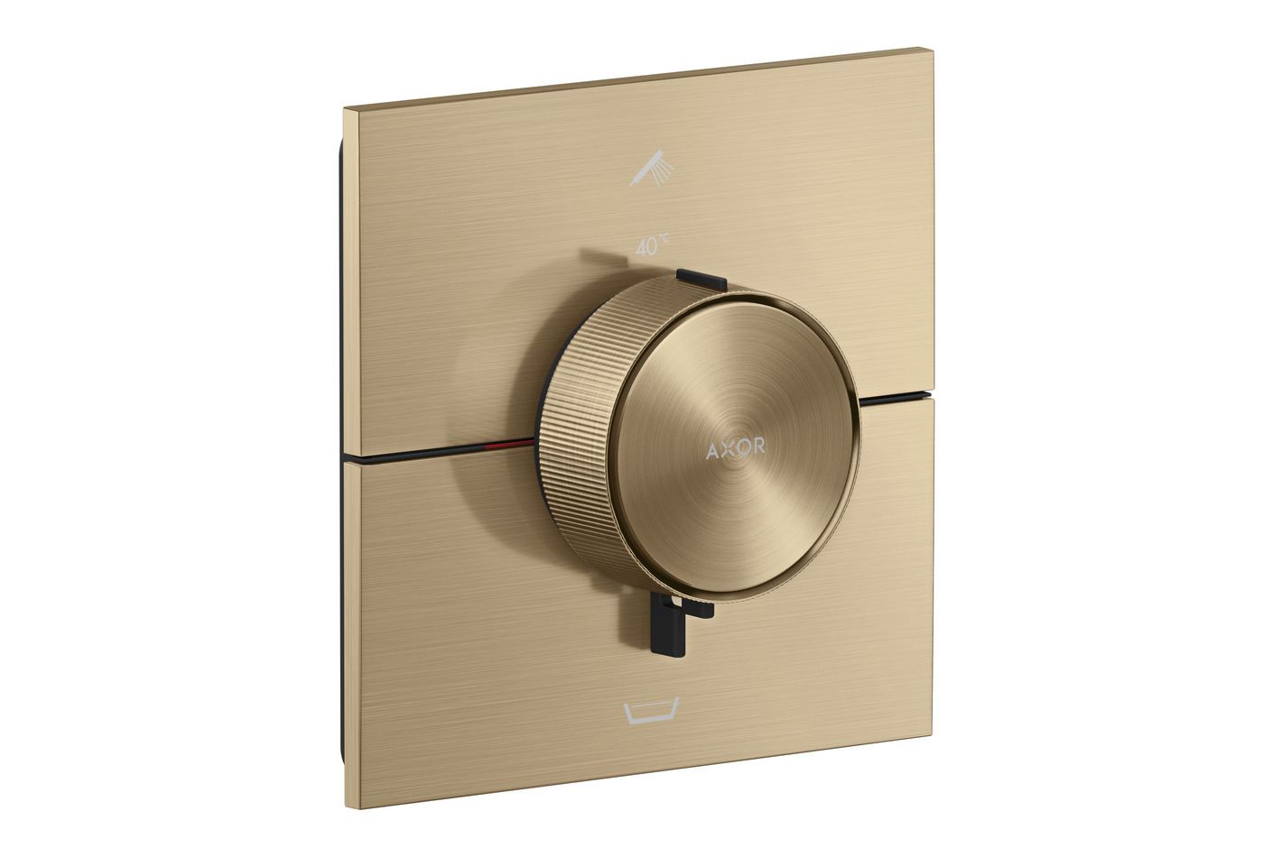 AXOR ShowerSelect ID Thermostat Unterputz eckig für 2 Verbraucher mit integrierter Sicherungskombi nach EN1717 | Brushed Bronze