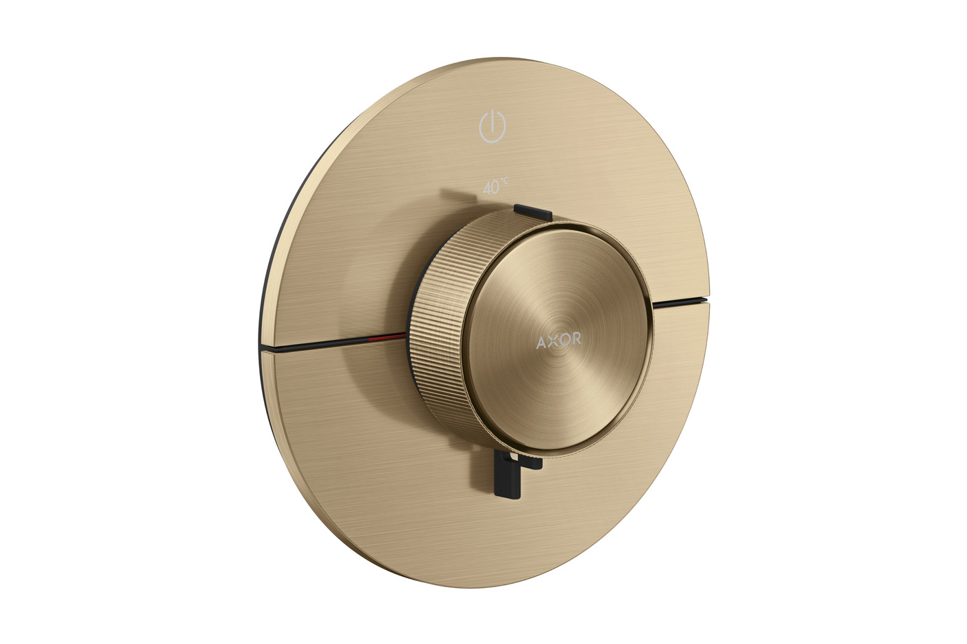 AXOR ShowerSelect ID Thermostat for concealed installation round for 1 function | Brushed Bronze