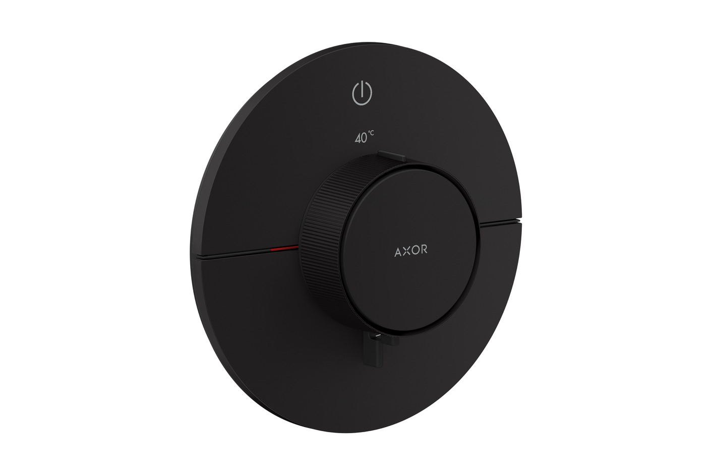 AXOR ShowerSelect ID Thermostat for concealed installation round for 1 function | Matt black