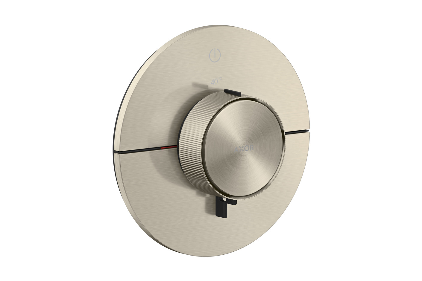 AXOR ShowerSelect ID Thermostat for concealed installation round for 1 function | Brushed Nickel