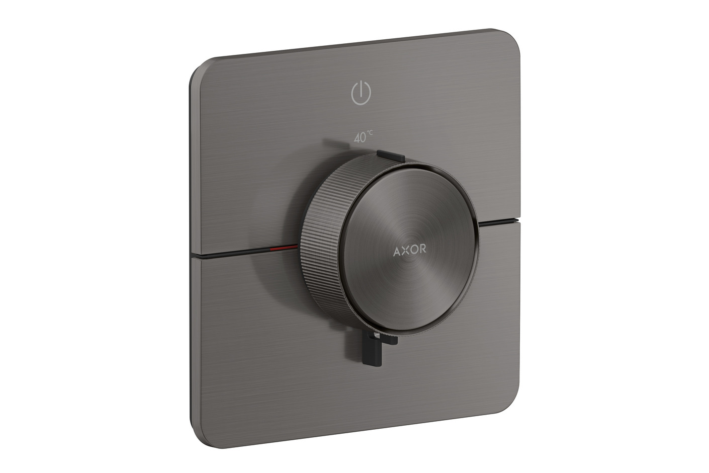 AXOR ShowerSelect ID Thermostat for concealed installation softsquare for 1 function | Brushed Black Chrome