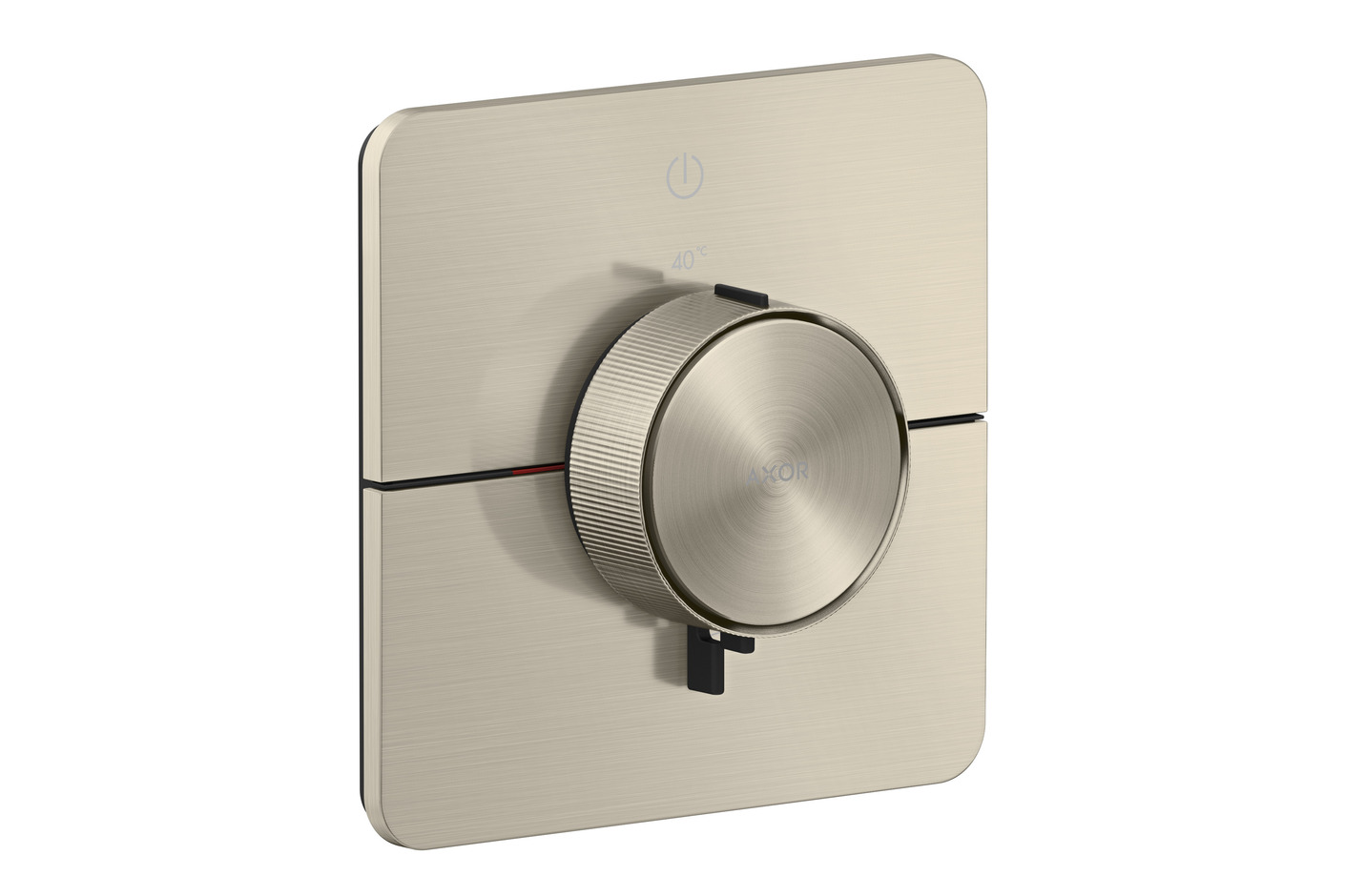 AXOR ShowerSelect ID Thermostat for concealed installation softsquare for 1 function | Brushed Nickel