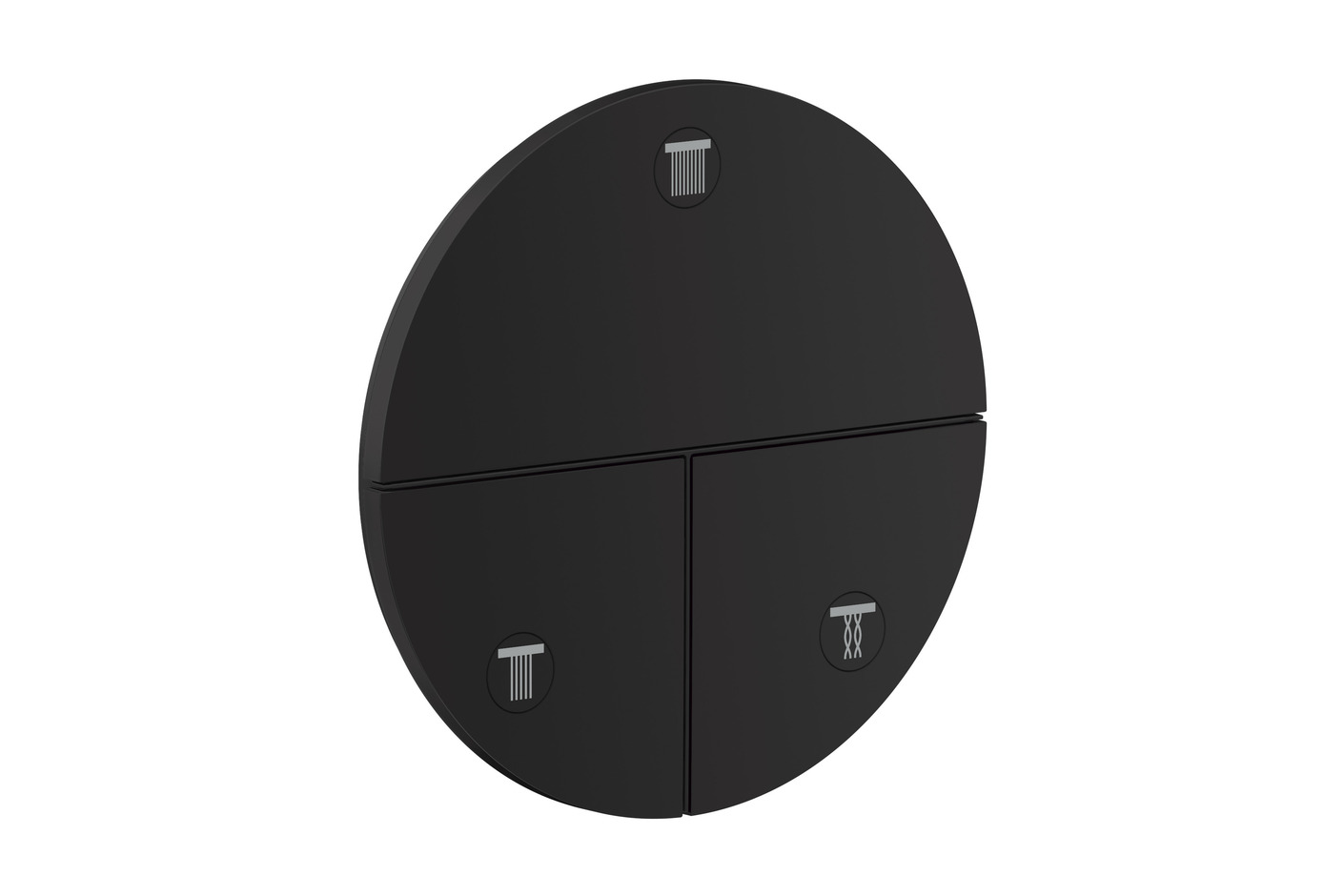 AXOR ShowerSelect ID Valve for concealed installation round for 3 functions | Matt black