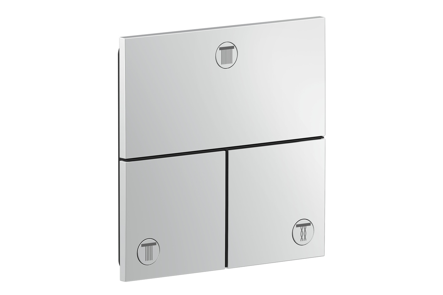 AXOR ShowerSelect ID Valve for concealed installation square for 3 functions