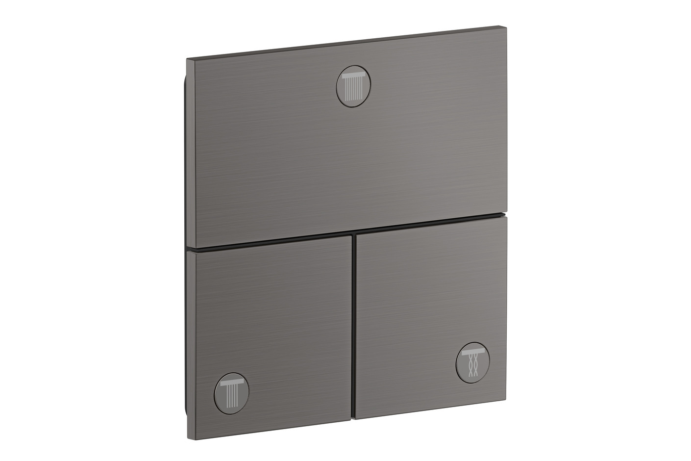 AXOR ShowerSelect ID Valve for concealed installation square for 3 functions | Brushed Black Chrome