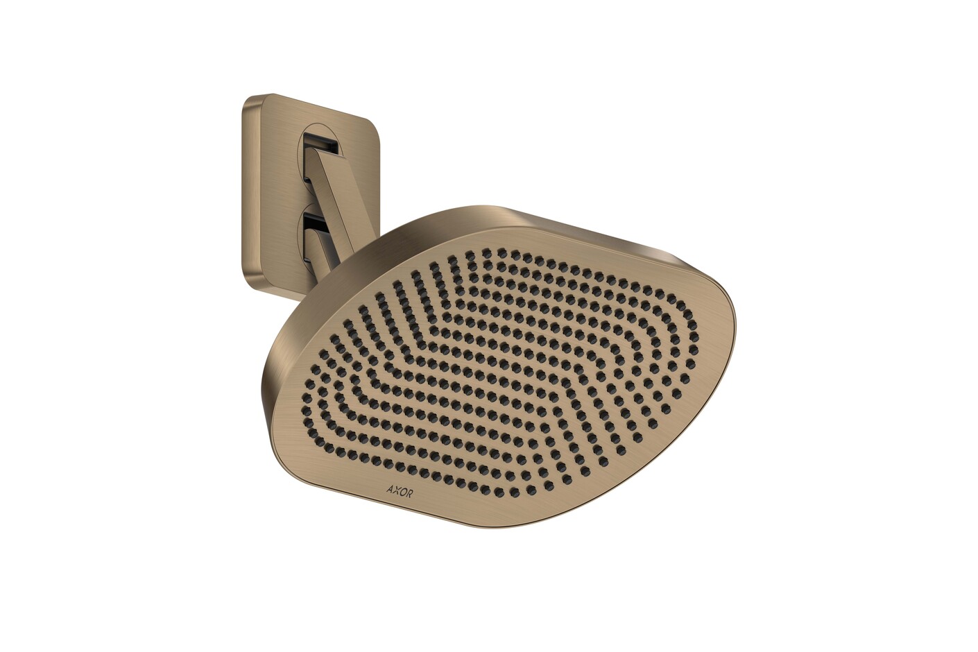 AXOR ShowerSphere Overhead shower 370/220 2jet with adjustable shower arm I Brushed Bronze