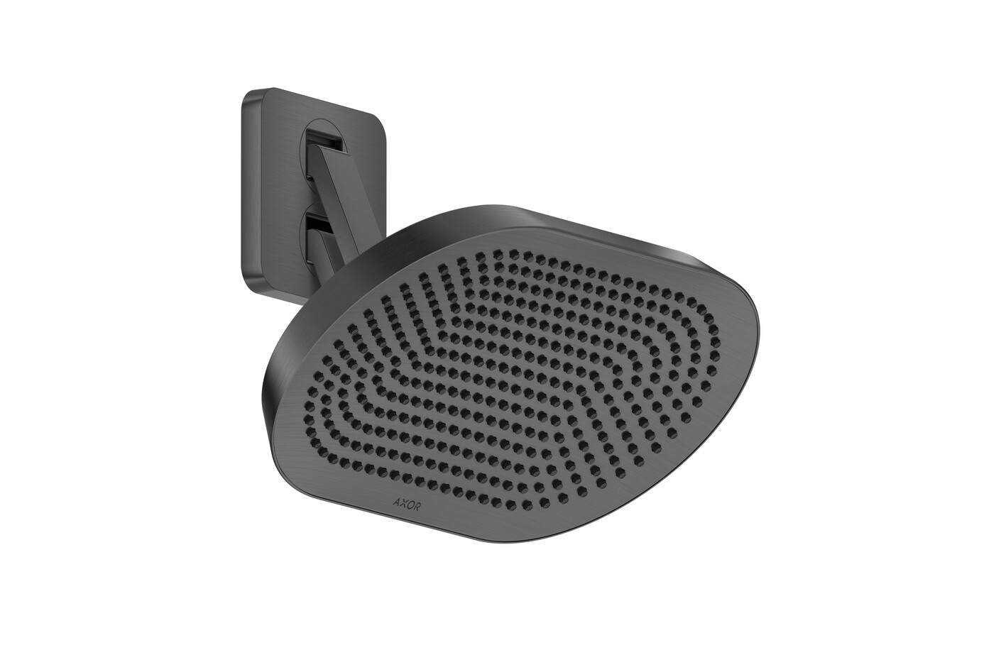 AXOR ShowerSphere Overhead shower 370/220 2jet with adjustable shower arm I Brushed Black Chrome