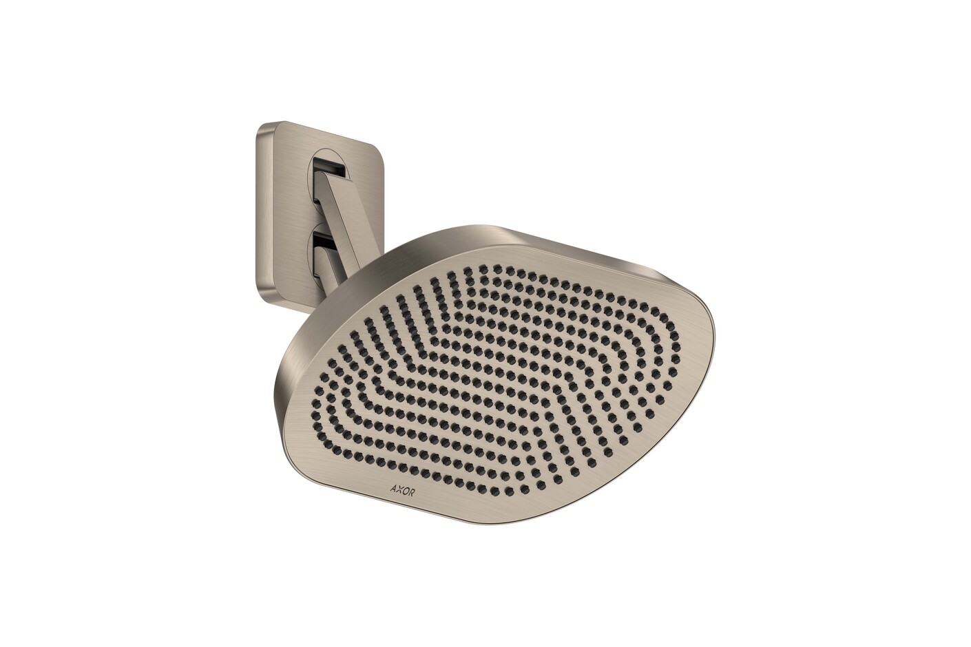 AXOR ShowerSphere Overhead shower 370/220 2jet EcoSmart with adjustable shower arm I Brushed Nickel