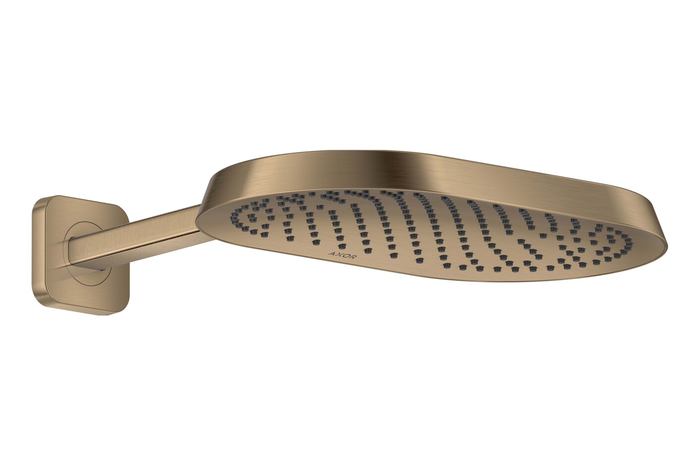 AXOR ShowerSphere Kopfbrause 370/220 1jet mit Brausearm I Brushed Bronze