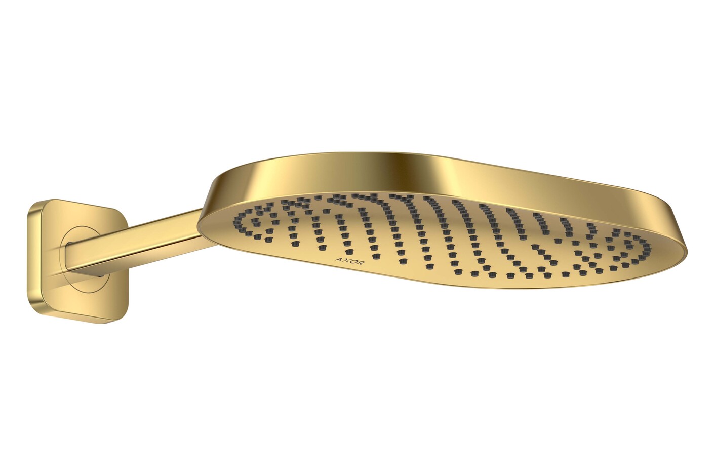 AXOR ShowerSphere Overhead shower 370/220 1jet with shower arm I Polished Gold Optic