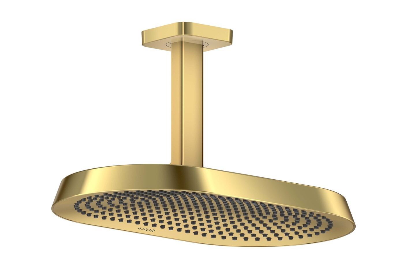 AXOR ShowerSphere Kopfbrause 370/220 2jet mit Deckenanschluss I Polished Gold Optic
