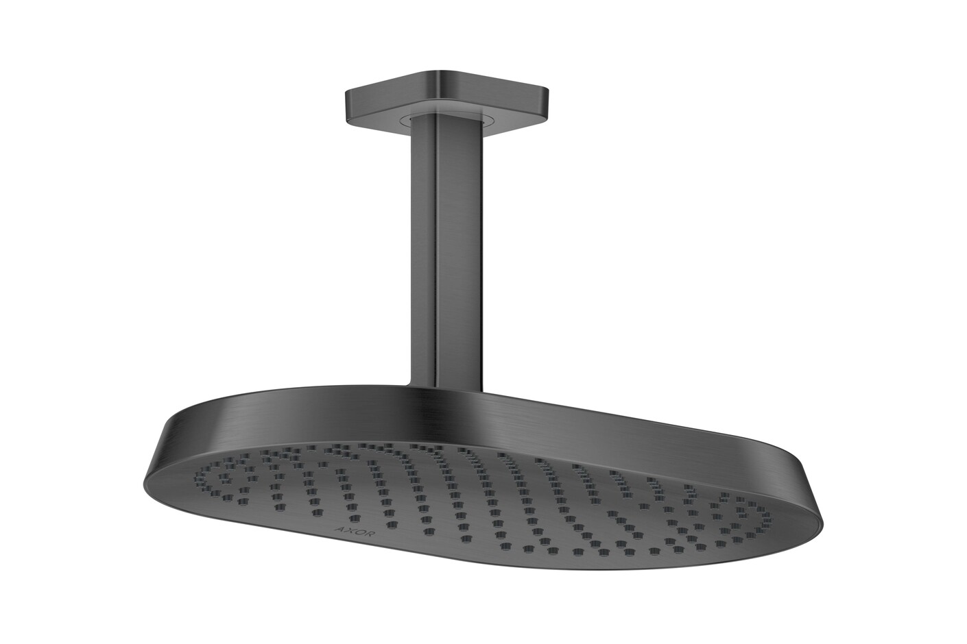 AXOR ShowerSphere Kopfbrause 370/220 1jet EcoSmart mit Deckenanschluss I Brushed Black Chrome