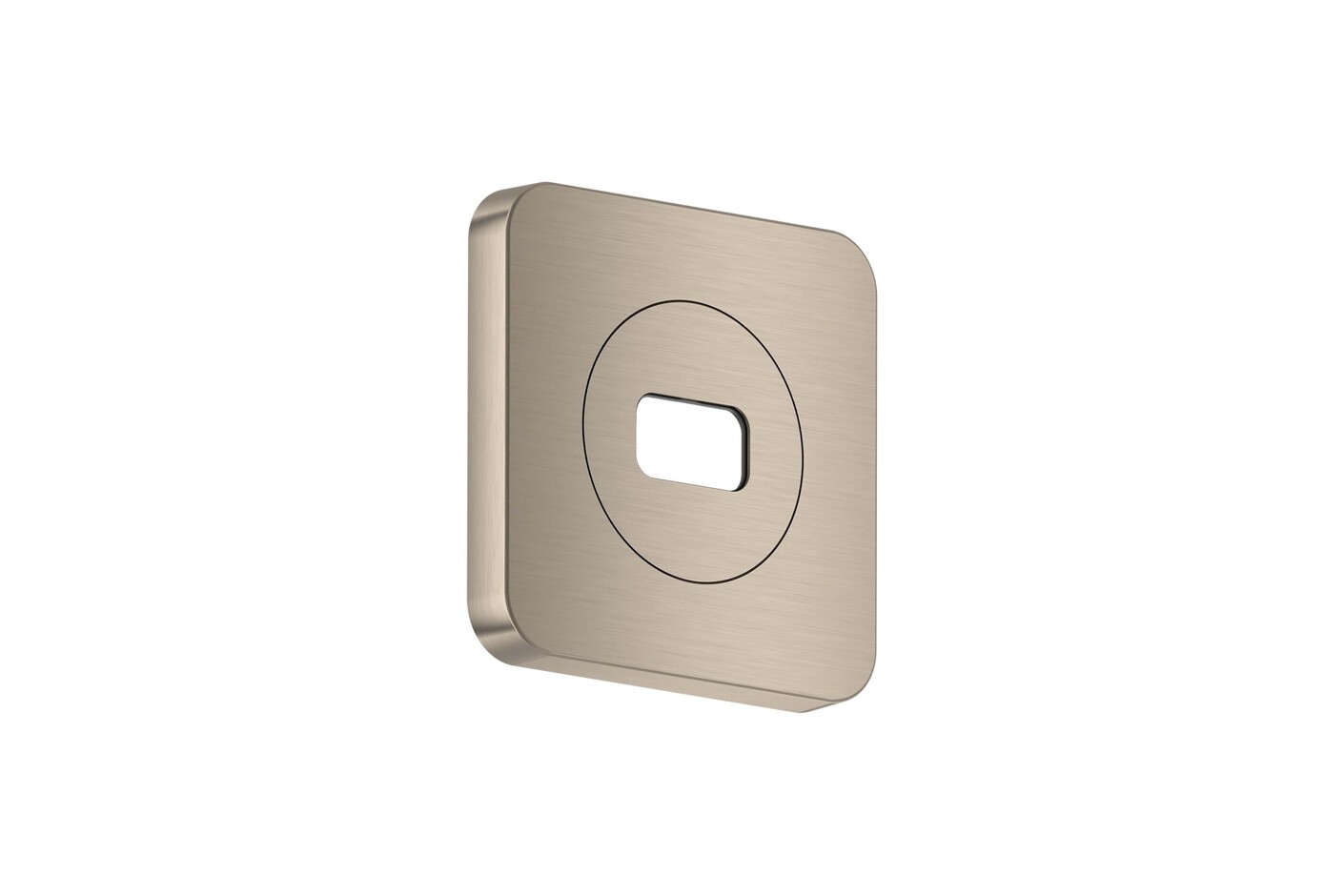 AXOR ShowerSphere Escutcheon 120/120 softsquare I Brushed Nickel
