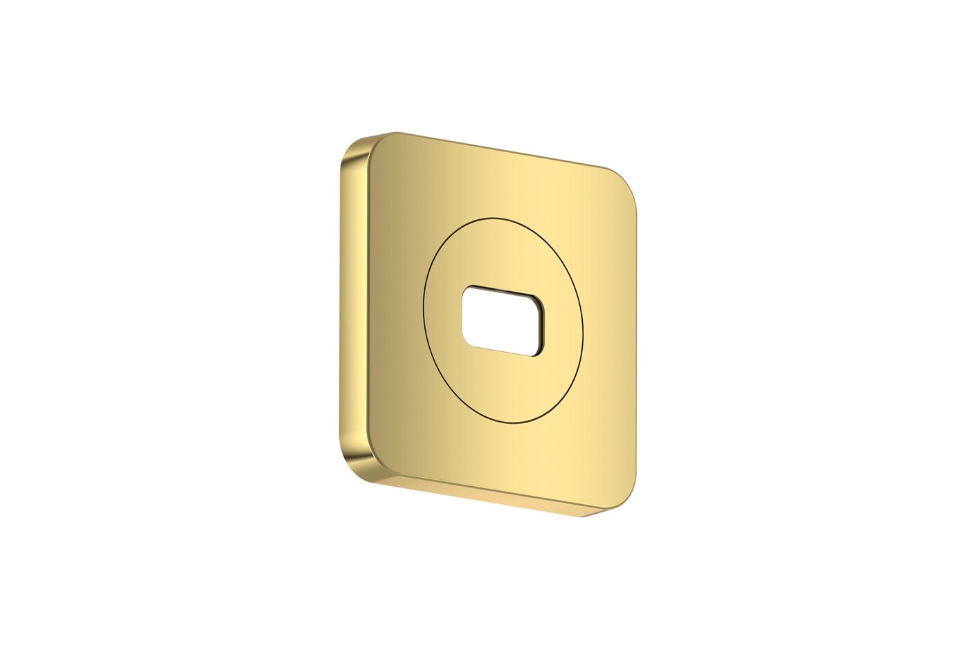 AXOR ShowerSphere Rosette 120/120 softsquare I Polished Gold Optic