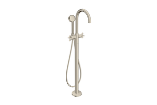 AXOR Archivio 2-handle bath mixer floor-standing with cross handles | Brushed Nickel  by  AXOR