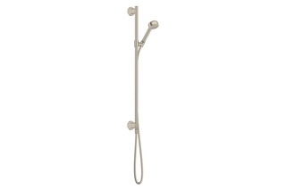 AXOR Archivio Brauseset 85 1jet EcoSmart mit Wandanschluss | Brushed Nickel  von  AXOR